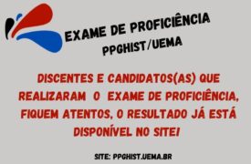 Resultado do exame de lingua estrangeira PPGHIST/UEMA 2023