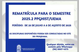 REMATRÍCULA – SEMESTRE 2025.2