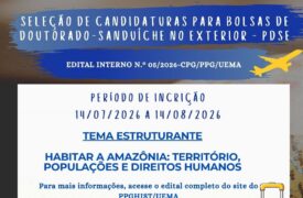SELEÇÃO DE CANDIDATURAS PARA BOLSAS DE DOUTORADO-SANDUÍCHE NO EXTERIOR – PDSE